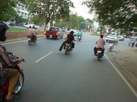 Cambodian traffic.