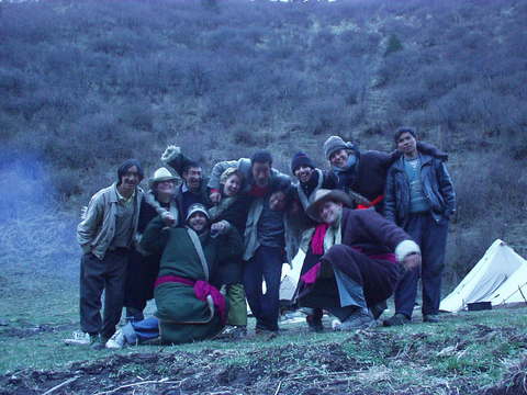 A group of people I went on a horseback trip with in Songpan, Sichuan.