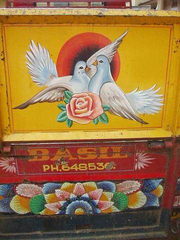 Back of truck, Fort Cochin, Kerala.