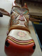Colorful cow head, Mattancherry, Kerala.