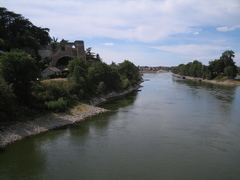 The Loire Valley as seen from la Basse Ile, an island in the river about halfway between Ancenis and Angers.