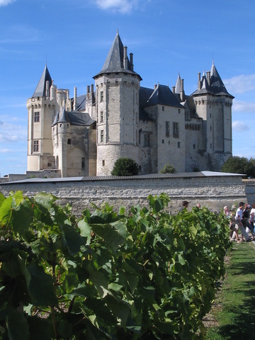 The Chateau of Saumur, from the 13th Century, back when they built these things for a fight.  Inhabited by the dukes of Anjou, the surrounding region.