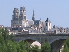 Orl�ans.  Churches and cathedrals are central to French villages and cities.  Seeing a massive urban cathedral is a totally different experience after going past dozens of smaller churches in the preceding week.