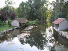 The town of Villereau, on the Aulnay, a small tributary of the Loire.