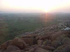 Sunset over Hampi.