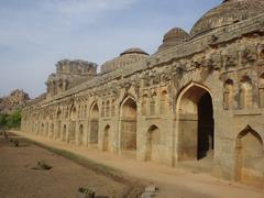 The Elephant Stables in the Zenana Enclosure, Hampi.