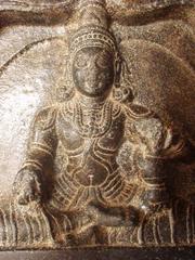 Meditating figure in the Zenana enclosure.