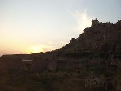 The interior of Golconda Fort, Hyderabad.