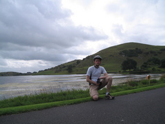 Self on the coast of Loch Gur.