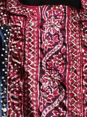 Pattern on fabric hanging out to dry, Kodaikanal.