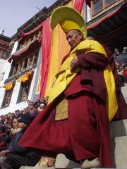Monk at the Spituk festival, near Leh.