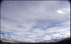 The sky above the Spituk Monastery, near Leh.