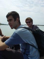 My traveling companions through Laos and Cambodia, Alex May (L) and Will Evison.