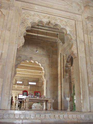 Interior of the Jaswant Thada.